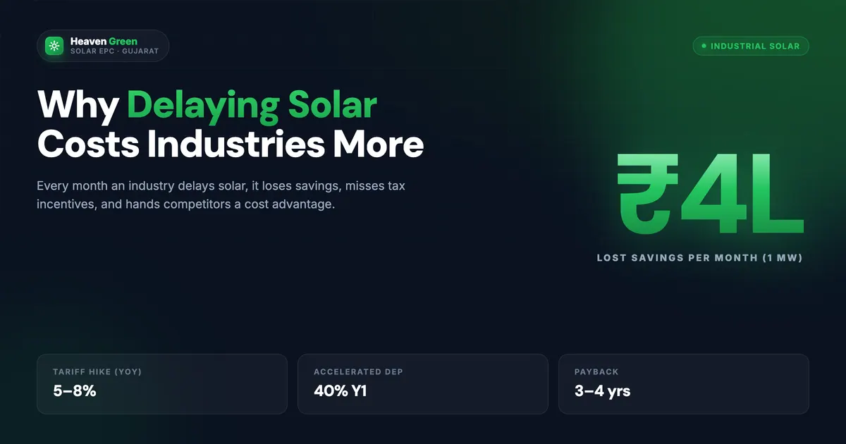 Solar for Sachin GIDC Cluster — Industrial Guide 2026